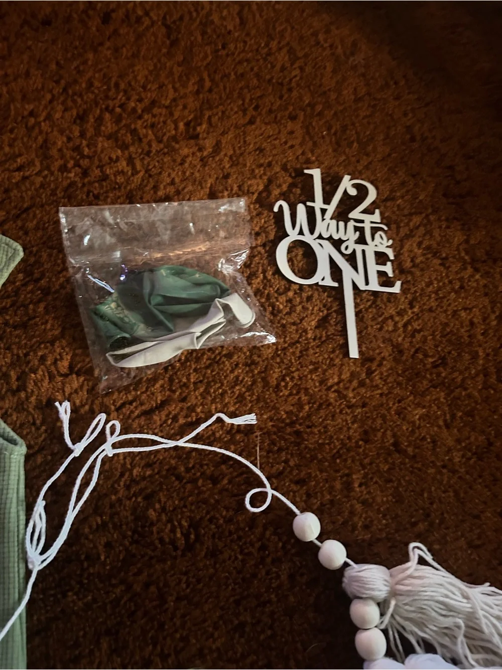 Mayoral Mint Green 1/2 Birthday Outfit & Banner Set